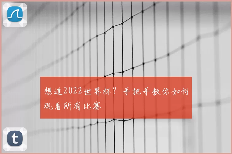 想追2022世界杯?手把手教你如何观看所有比赛