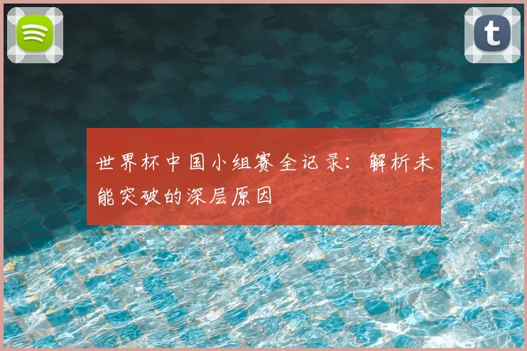 世界杯中国小组赛全记录：解析未能突破的深层原因